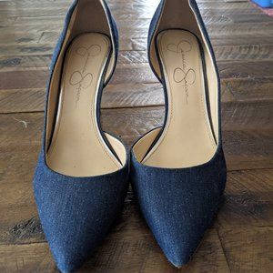 Jessica Simpson Blue Jean Heel.  Size 8M